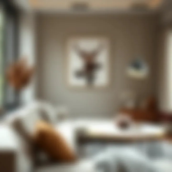 Natural Elements Enhancing Modern Aesthetics A harmonious blend of natural elements in modern decor