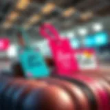 Elegant bachelorette luggage tags showcasing unique designs and vibrant colors