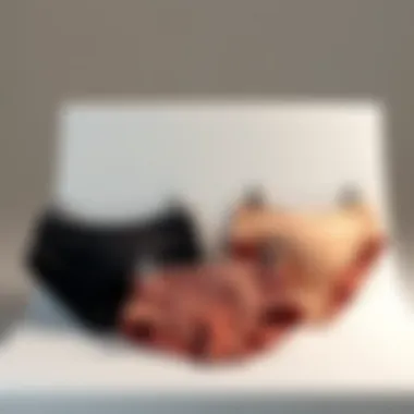 Stylish belly panties displayed on a minimalist background