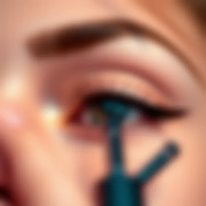 Close-up of well-groomed eyebrows emphasizing stylistic trends