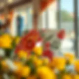 Charming laptop camera cover with floral design