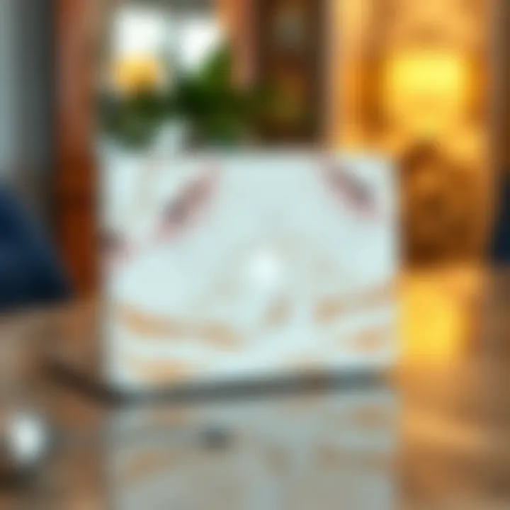 Marble Finish Laptop Camera Cover Elegant marble finish laptop camera cover