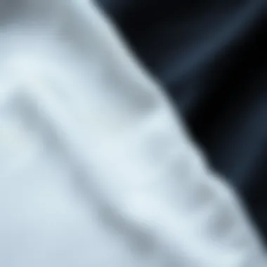 Close-up of fabric textures used in plus size t-shirts