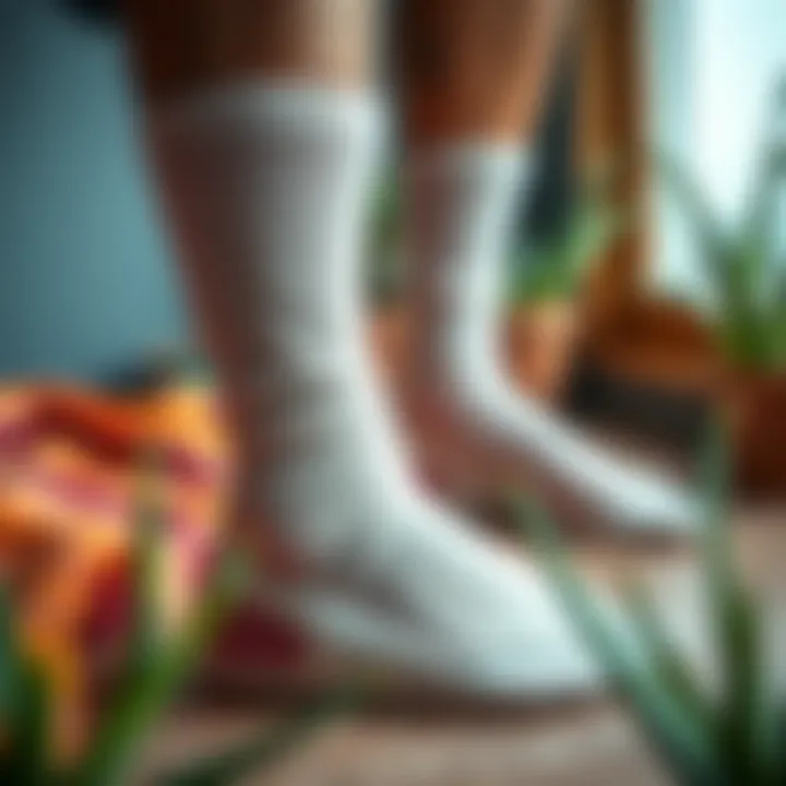 Care instructions for aloe socks