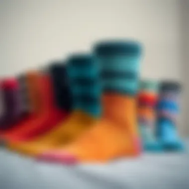 Stylish aloe socks in various colors