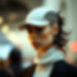 A stylish bald cap with elaborate hair on the sides, showcasing modern fashion trends.