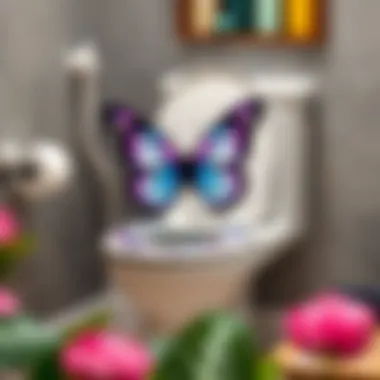 Installation of a Butterfly Toilet Seat Cover Installation of a butterfly toilet seat cover