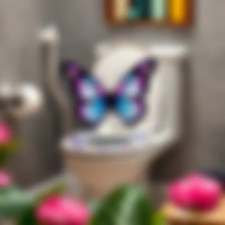 Installation of a Butterfly Toilet Seat Cover Installation of a butterfly toilet seat cover