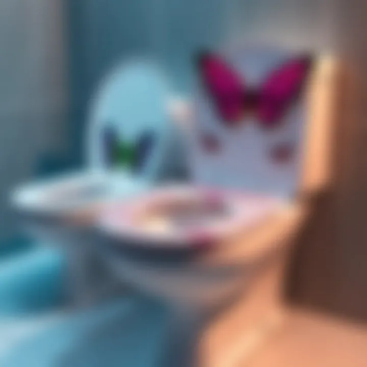 Materials of Butterfly Toilet Seat Covers Various materials of butterfly toilet seat covers