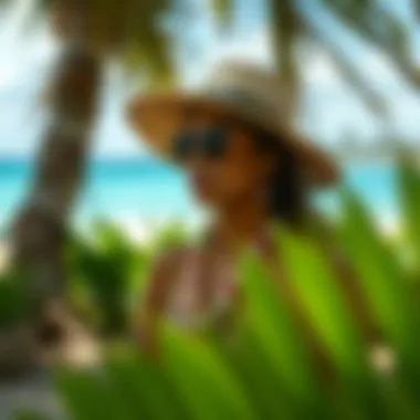 Natural materials used in Hawaiian casual wear