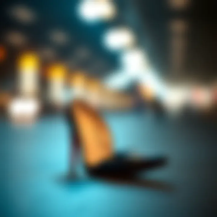 Fashionable Heel Featuring Clear Insoles A fashionable heel with clear insoles showcased