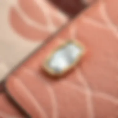 Quality Materials Close-up of the quality materials used in the Coach Georgie Gem Crossbody