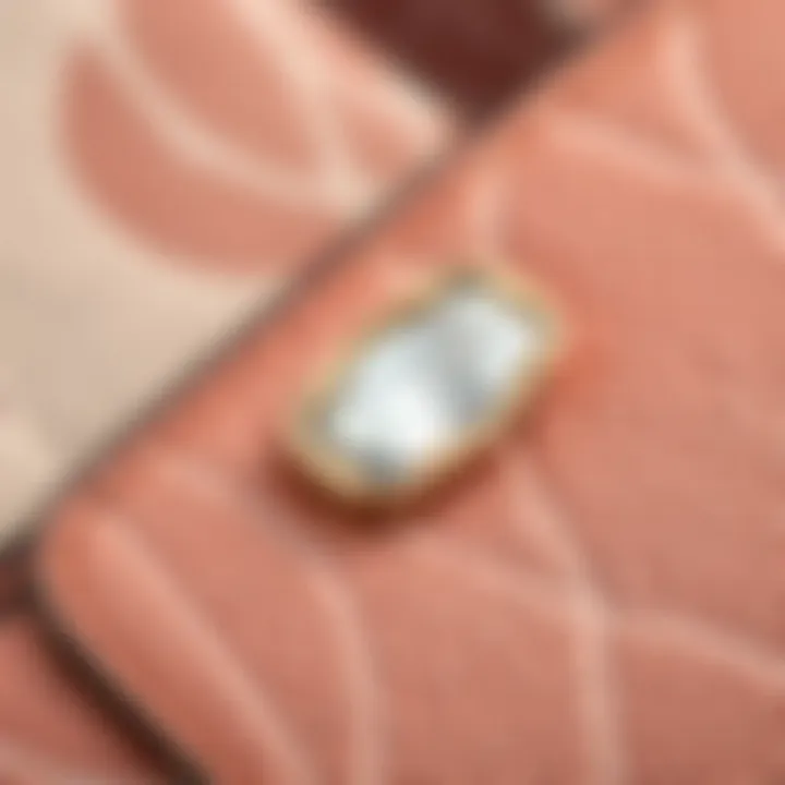 Quality Materials Close-up of the quality materials used in the Coach Georgie Gem Crossbody