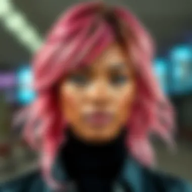 A person showcasing different hairstyles created using Color 360 lace front wigs