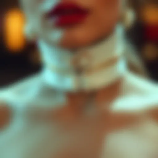 Elegant neck strap designed for aesthetic enhancement