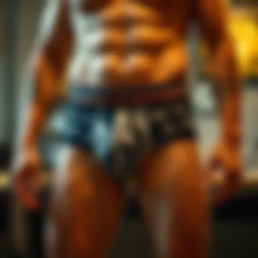 A stylish pair of boxers showcasing innovative design elements