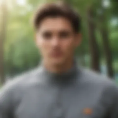 Versatile Applications: From Casual to Outdoor Adventures Outdoor scene with a person wearing a fleece lined thermal shirt