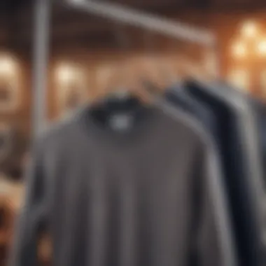 Fashion Forward: Styling Your Fleece Thermal Stylish fleece lined thermal shirt on a hanger