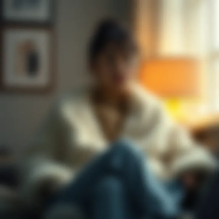 Soft textures showcasing the essence of coziness in fashion