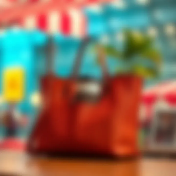 Diverse design trends showcased in tote bags with integrated coffee cup holders