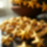 Elegant arrangement of gold star hair accessories showcasing intricate designs