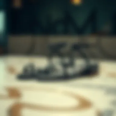 Sophisticated gunmetal color sandals showcased on a stylish surface