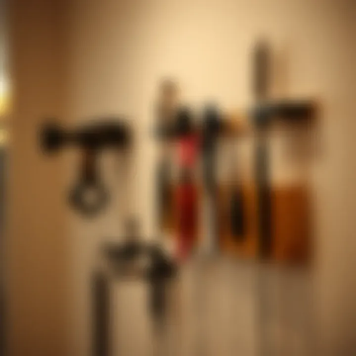 Practical Wall Mount Installation Installation of a practical hair tool wall mount