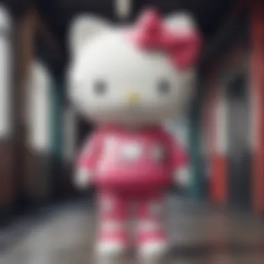 Artistic representation of Hello Kitty's cultural impact through fashion