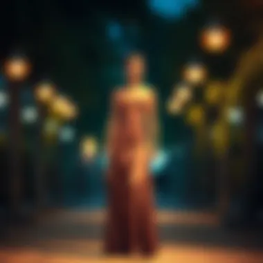 A stylish high waist long skirt and crop top combination