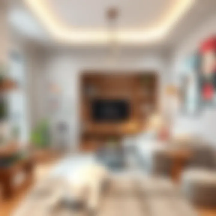 Kawaii-Inspired Interior Design An inviting interior showcasing kawaii-inspired decor elements