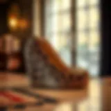 Chic leopard open toe wedges on a stylish surface