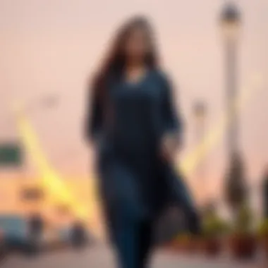 Comfortable and stylish long flowy top with unique design