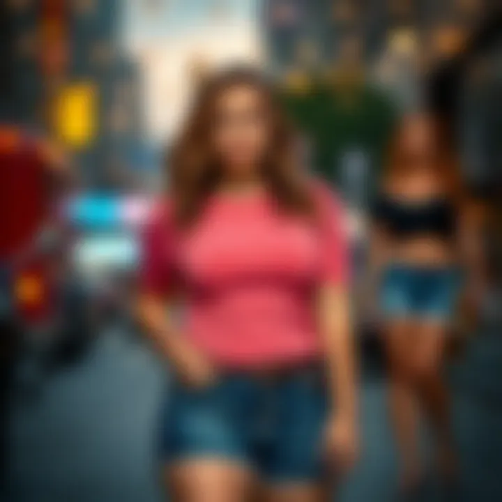 Different styling options featuring plus size biker shorts