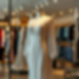 Elegant plus size mesh dress showcased on a mannequin in a boutique setting