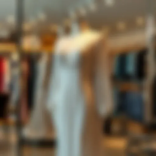 Elegant plus size mesh dress showcased on a mannequin in a boutique setting