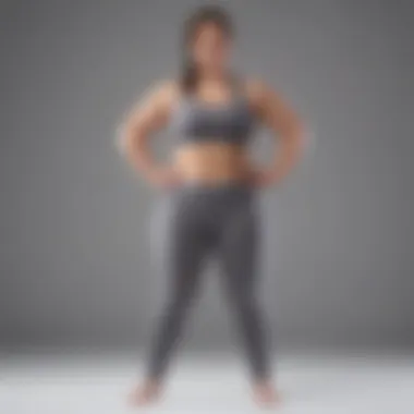 Athlete performing yoga wearing plus size yoga pants with side pockets