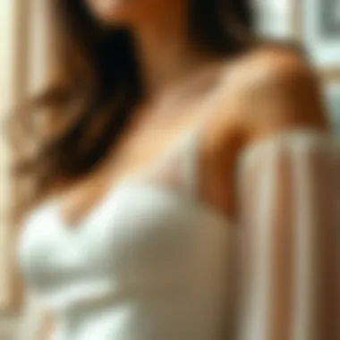 Variety of materials used in dress inserts