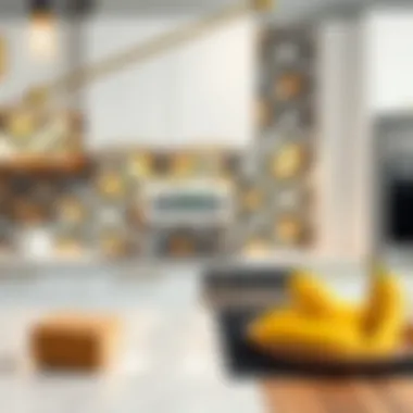 Elegant self-adhesive mosaic tile backsplash in a modern kitchen setting