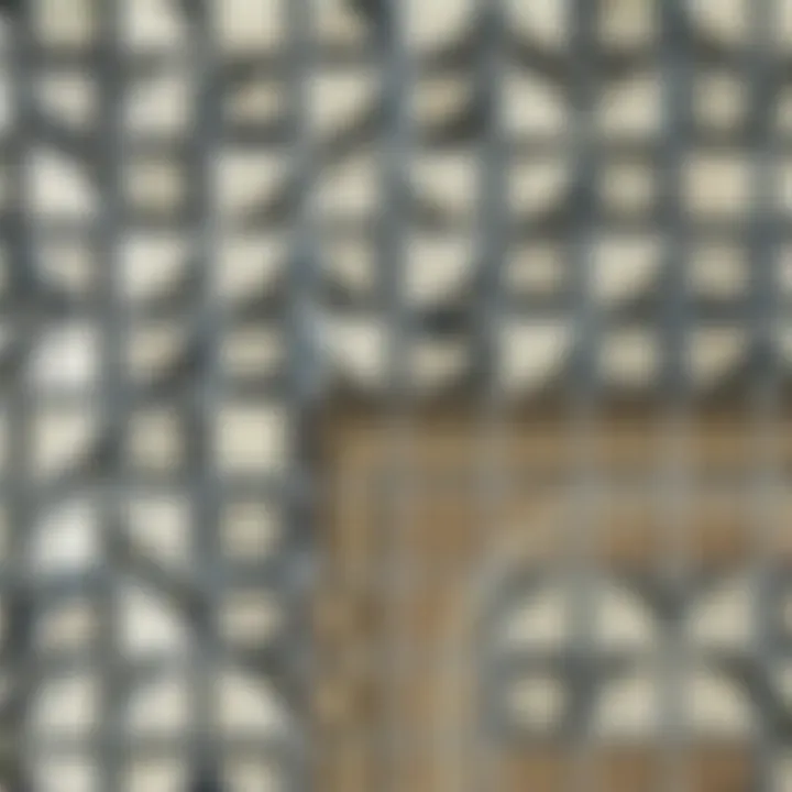 Close-up of intricate design in a self-adhesive mosaic tile