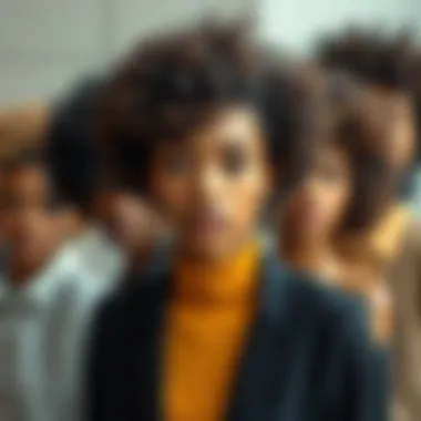 A diverse group of individuals wearing short curly salt and pepper wigs, illustrating their versatility in fashion.