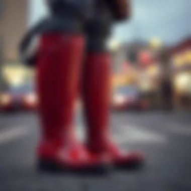 Fashion Forward: Rain Boots in Outfits A fashionable outfit complemented by rain boots