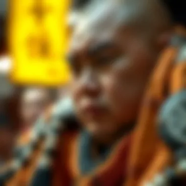 Close-up of craftsmanship in sumo attire reflecting cultural heritage