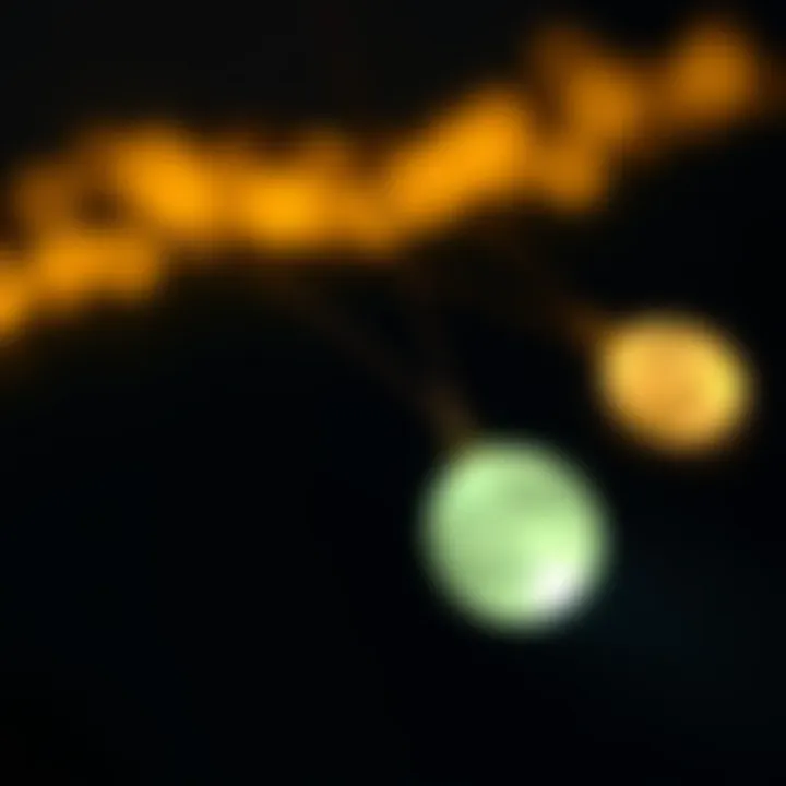 The Enchantment of Moon Glow Necklaces A beautifully crafted moon glow necklace glowing softly in the dark