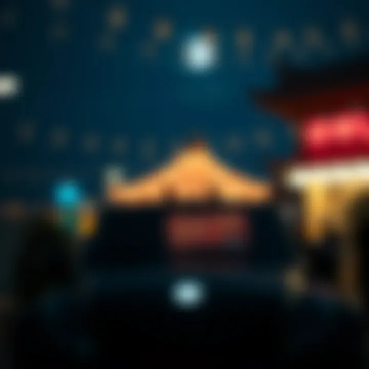 Luminous Allure in Night Settings A serene night setting showcasing the luminous effect of moon glow accessories