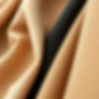 Close-up of fabric swatches highlighting the texture and quality of sustainable materials used in bodysuits.