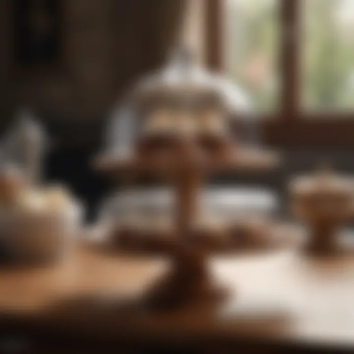 Notable Exploring the Elegance of Acacia Wood Cake Stands with Domes