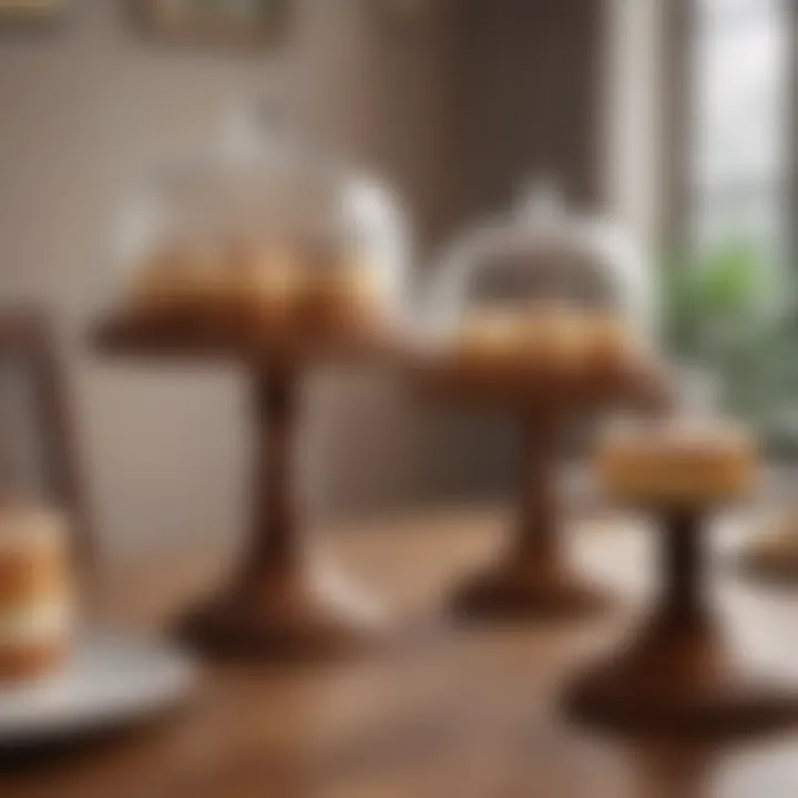 Exploring the Elegance of Acacia Wood Cake Stands with Domes Summary