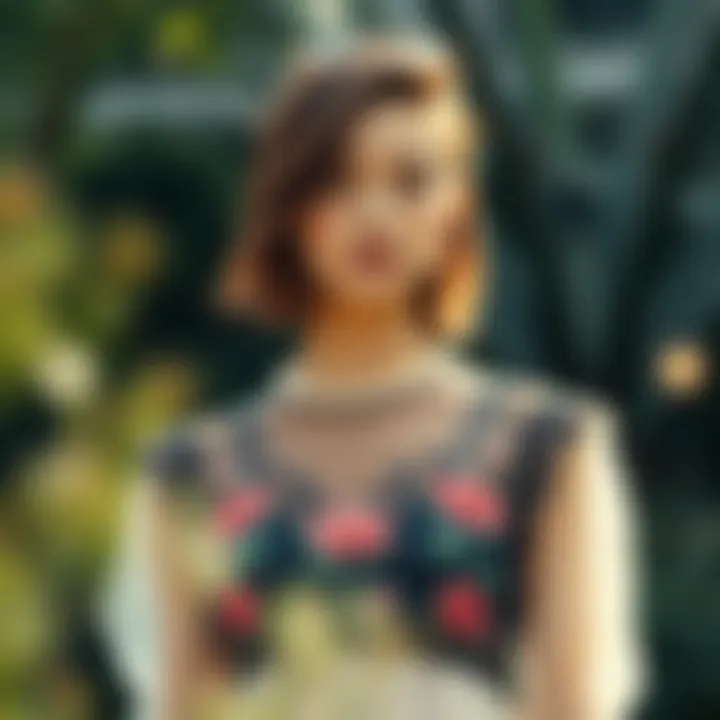 Sustainable Choices in Fashion Sustainable fashion choices for floral embroidered mesh tops