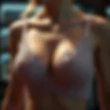 Elegant front clasp push-up bra showcasing intricate lace design