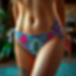 A collection of fantasy thongs showcasing intricate designs and vibrant colors